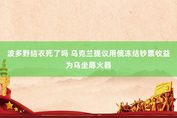 波多野结衣死了吗 乌克兰提议用俄冻结钞票收益为乌坐蓐火器